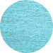 Round Machine Washable Abstract Light Blue Contemporary Rug, wshcon1840lblu