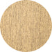 Round Abstract Brown Contemporary Rug, con1840brn