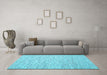 Machine Washable Abstract Light Blue Contemporary Rug in a Living Room, wshcon1840lblu