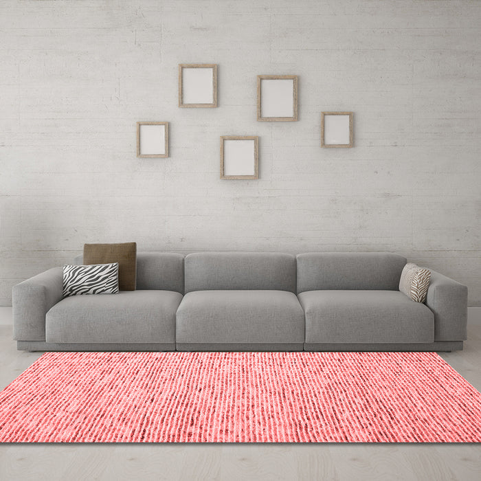 Contemporary Red Washable Rugs