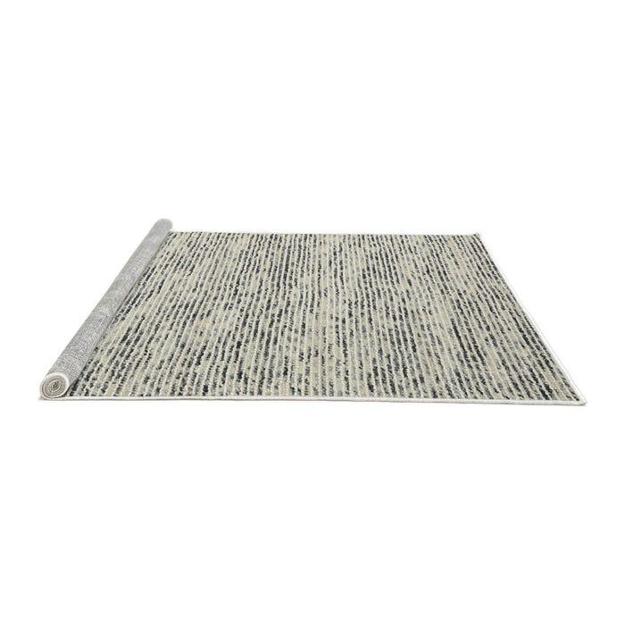 Serging Thickness of Machine Washable Contemporary Gunmetal Gray Rug, wshcon1841
