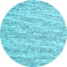 Round Machine Washable Abstract Light Blue Contemporary Rug, wshcon1841lblu