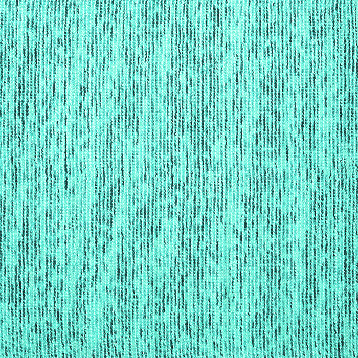 Square Abstract Turquoise Contemporary Rug, con1841turq