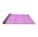 Sideview of Abstract Pink Contemporary Rug, con1842pnk