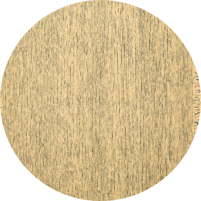 Round Abstract Brown Contemporary Rug, con1842brn