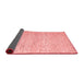 Abstract Red Contemporary Area Rugs