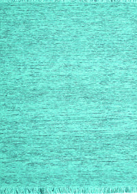 Abstract Turquoise Contemporary Rug, con1842turq