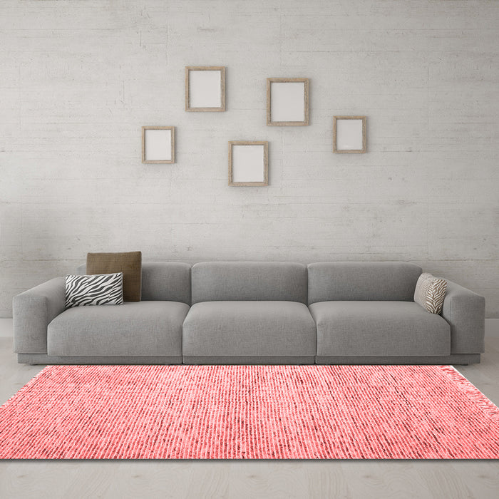 Contemporary Red Washable Rugs