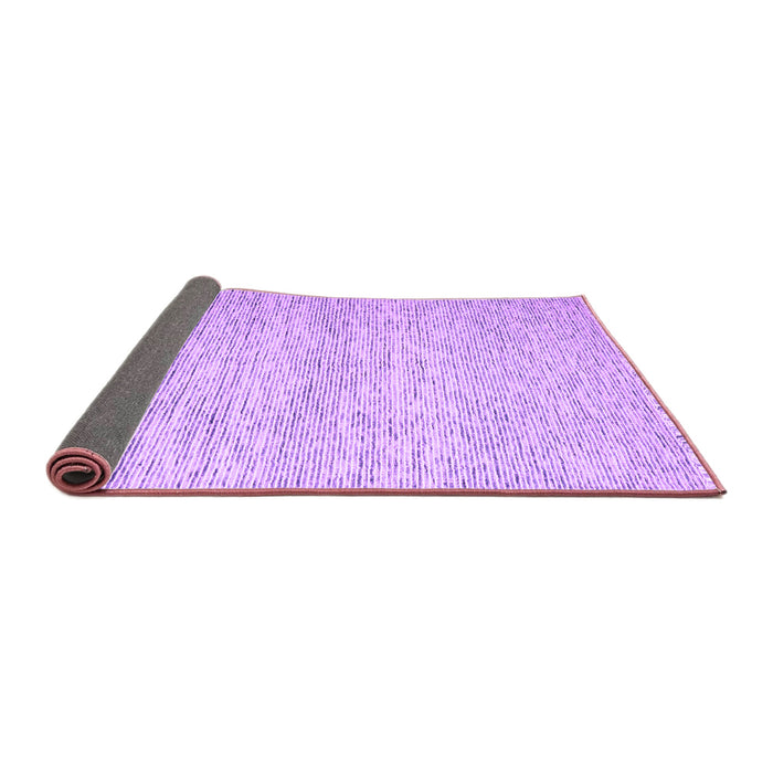 Sideview of Abstract Purple Contemporary Rug, con1842pur