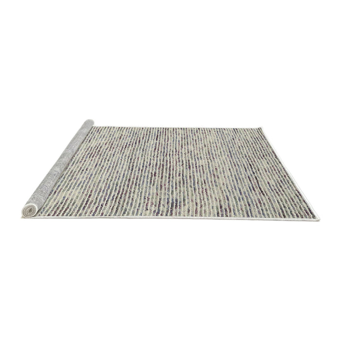 Serging Thickness of Machine Washable Contemporary Gunmetal Gray Rug, wshcon1843