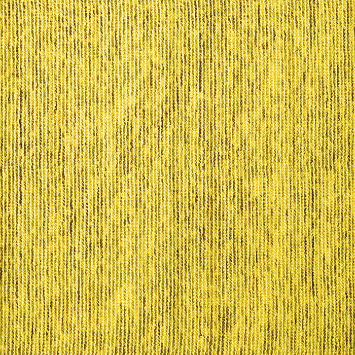 Square Abstract Yellow Contemporary Rug, con1843yw