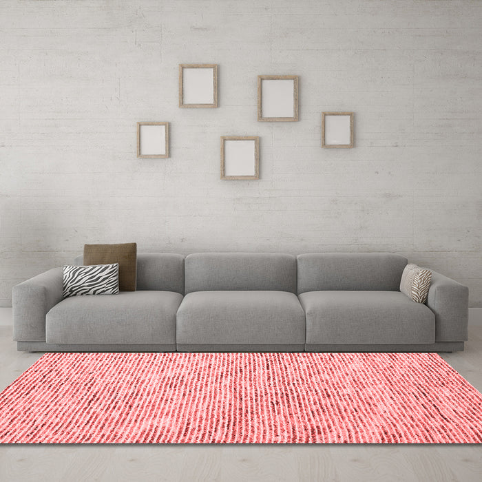 Contemporary Red Washable Rugs