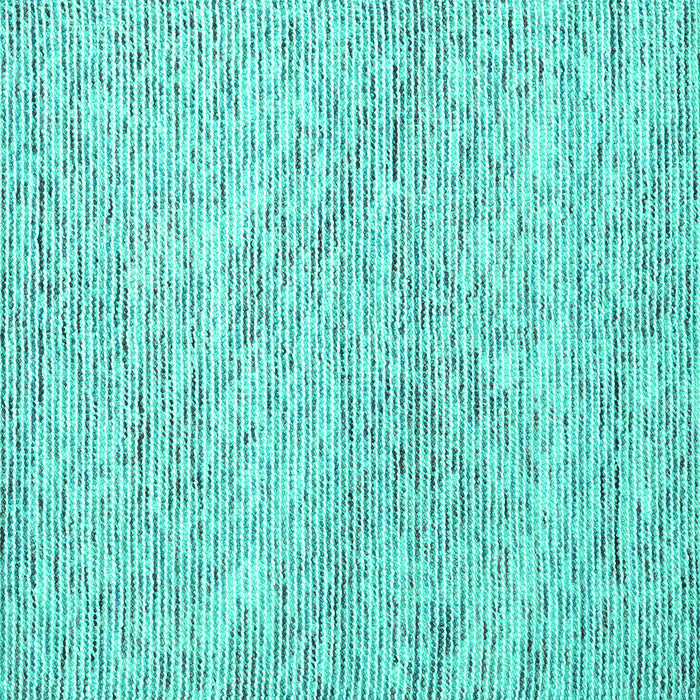 Square Abstract Turquoise Contemporary Rug, con1843turq
