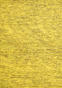 Abstract Yellow Contemporary Rug, con1843yw