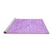 Sideview of Machine Washable Abstract Purple Contemporary Area Rugs, wshcon1843pur