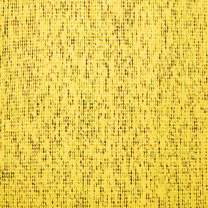 Square Abstract Yellow Contemporary Rug, con1844yw