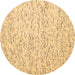 Round Abstract Brown Contemporary Rug, con1844brn