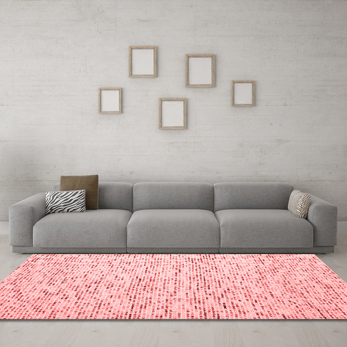 Contemporary Red Washable Rugs