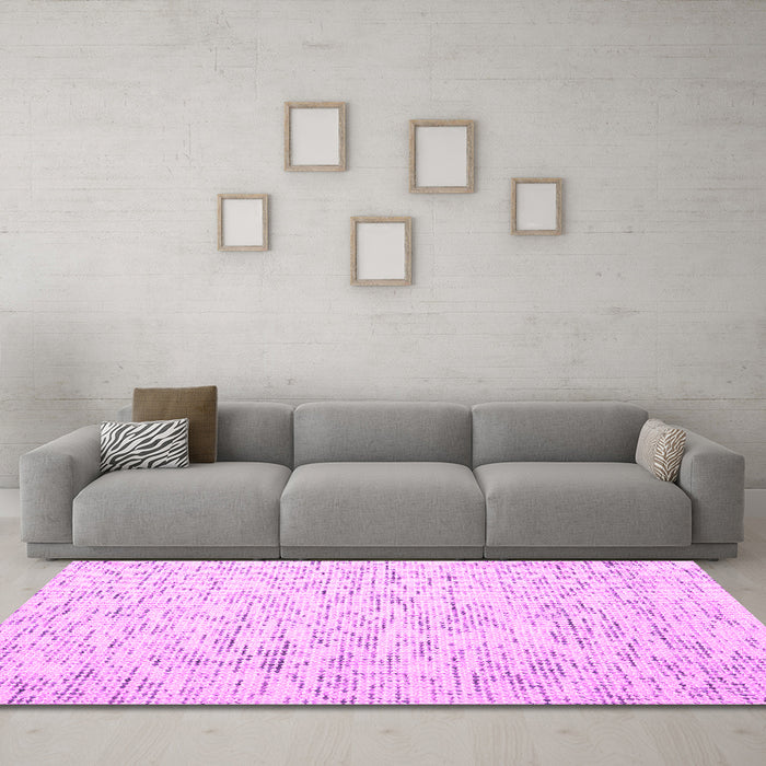 Machine Washable Abstract Pink Contemporary Rug in a Living Room, wshcon1845pnk