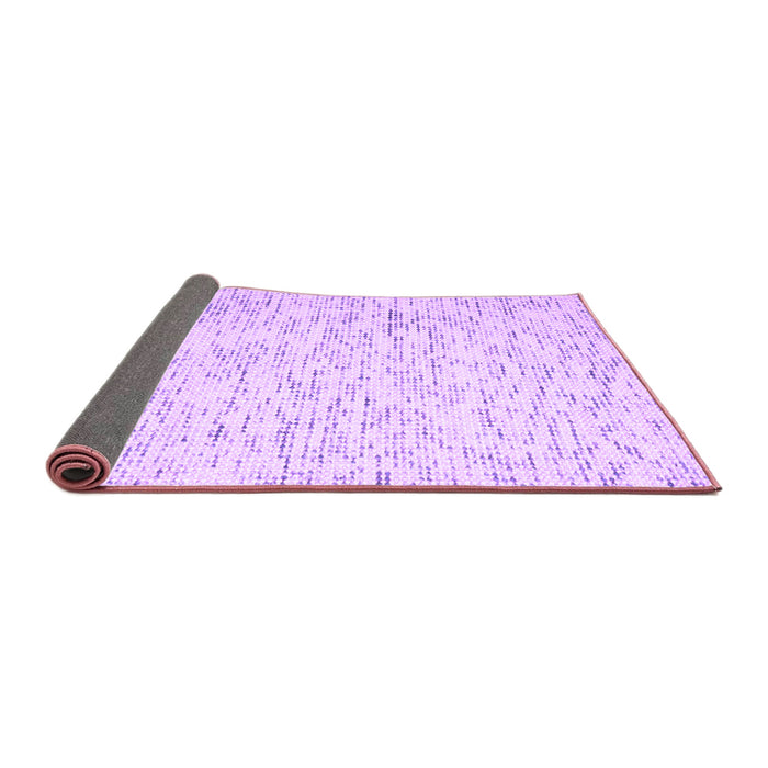 Sideview of Abstract Purple Contemporary Rug, con1845pur