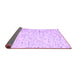 Sideview of Abstract Purple Contemporary Rug, con1845pur