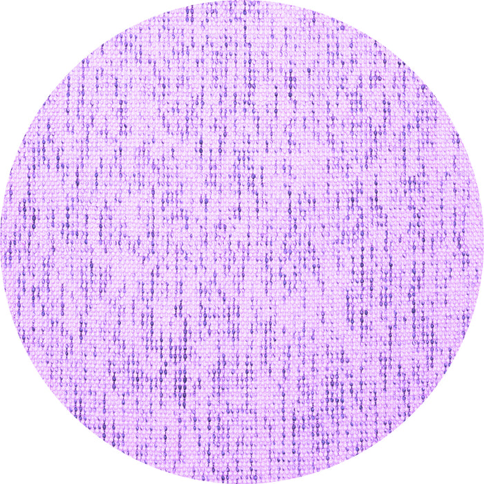 Round Machine Washable Abstract Purple Contemporary Area Rugs, wshcon1845pur