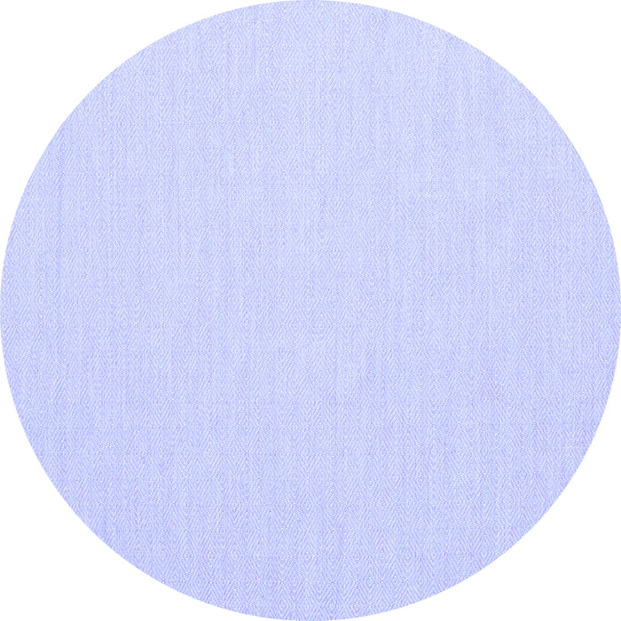 Round Abstract Blue Contemporary Rug, con1846blu