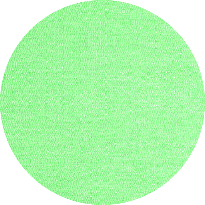 Round Abstract Emerald Green Contemporary Rug, con1846emgrn