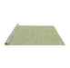 Serging Thickness of Machine Washable Contemporary Khaki Gold Rug, wshcon1847