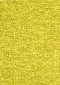 Abstract Yellow Contemporary Rug, con1847yw