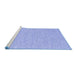 Sideview of Machine Washable Abstract Blue Contemporary Rug, wshcon1847blu