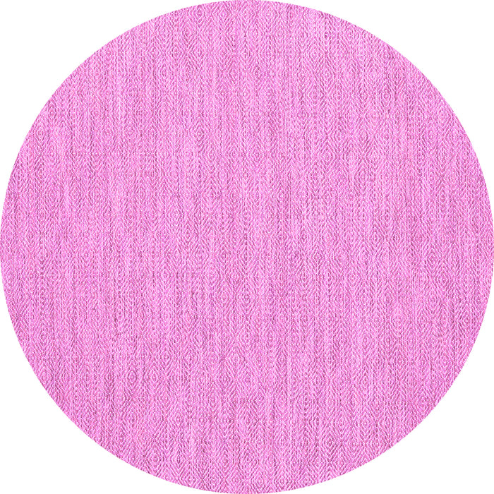 Round Abstract Pink Contemporary Rug, con1847pnk