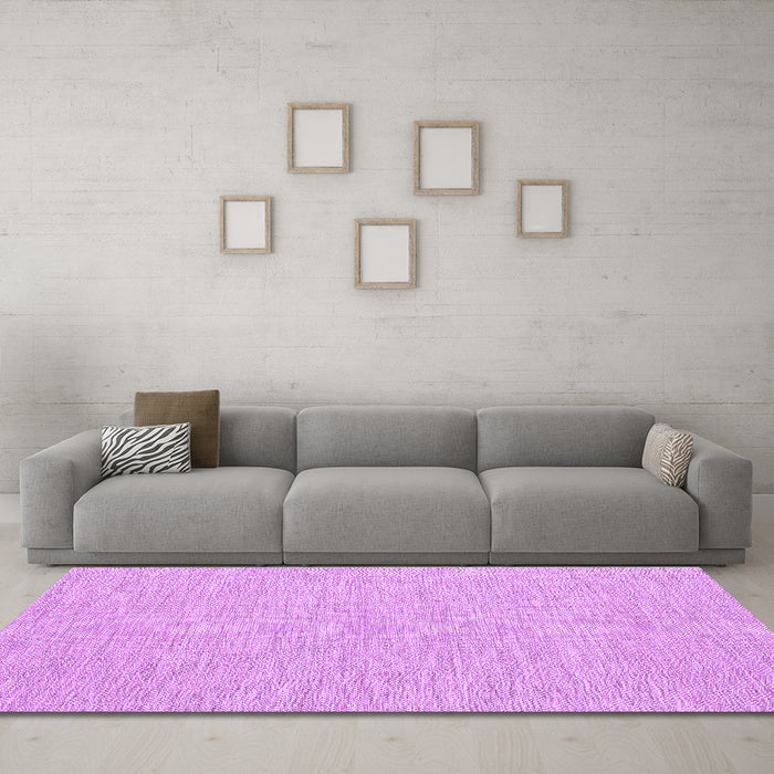 Machine Washable Abstract Purple Contemporary Area Rugs in a Living Room, wshcon1847pur