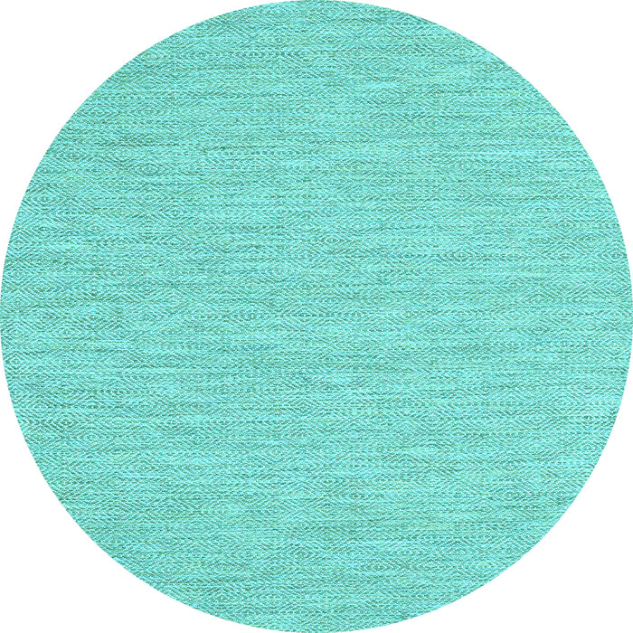 Round Abstract Light Blue Contemporary Rug, con1847lblu