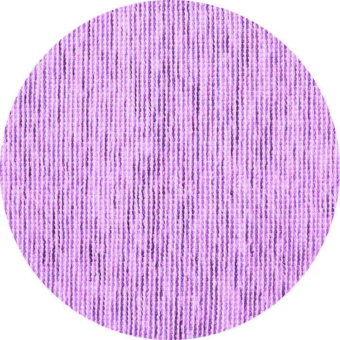 Round Abstract Purple Contemporary Rug, con1848pur