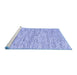 Sideview of Machine Washable Abstract Blue Contemporary Rug, wshcon1848blu