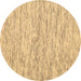 Round Abstract Brown Contemporary Rug, con1848brn