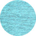 Round Machine Washable Abstract Light Blue Contemporary Rug, wshcon1848lblu