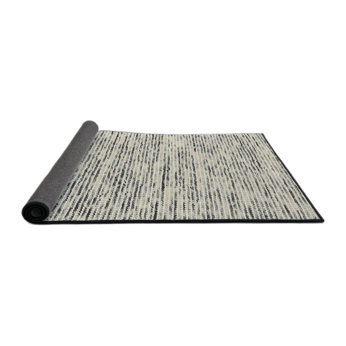 Thickness of Contemporary Gunmetal Gray Modern Rug, con1849