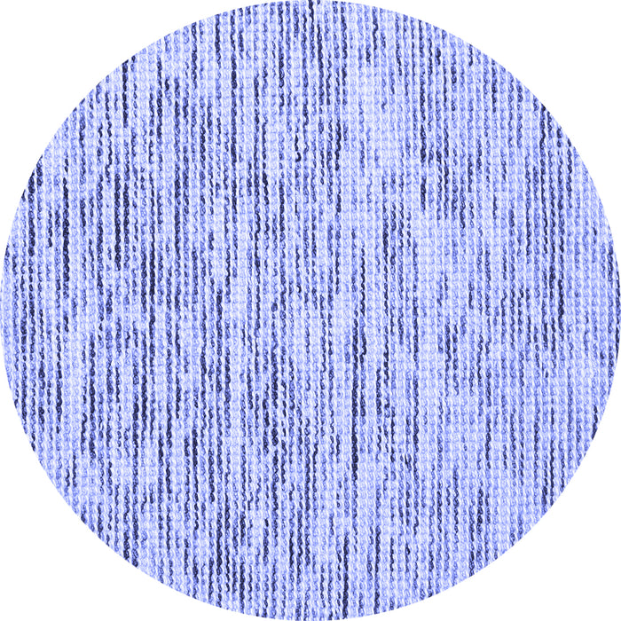 Round Abstract Blue Contemporary Rug, con1849blu