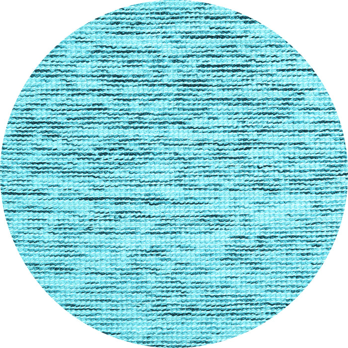 Round Abstract Light Blue Contemporary Rug, con1849lblu