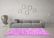 Machine Washable Abstract Pink Contemporary Rug in a Living Room, wshcon1849pnk