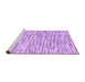 Sideview of Machine Washable Abstract Purple Contemporary Area Rugs, wshcon1849pur