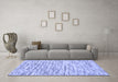 Machine Washable Abstract Blue Contemporary Rug in a Living Room, wshcon1849blu