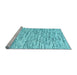 Sideview of Machine Washable Abstract Light Blue Contemporary Rug, wshcon1849lblu