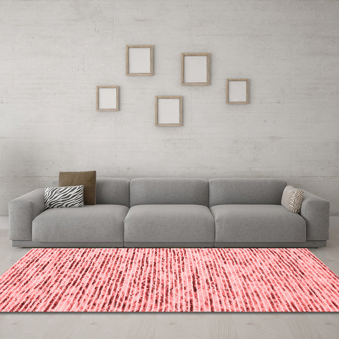 Contemporary Red Washable Rugs