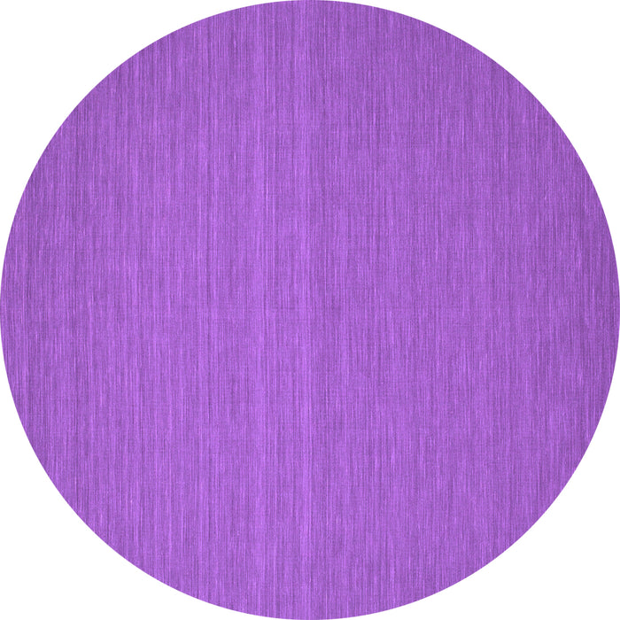 Round Abstract Purple Contemporary Rug, con184pur