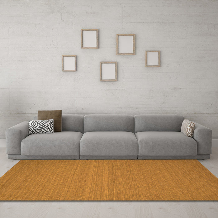 Machine Washable Abstract Orange Contemporary Area Rugs in a Living Room, wshcon184org