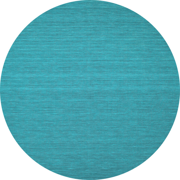 Round Abstract Light Blue Contemporary Rug, con184lblu