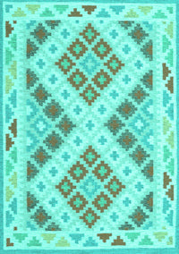 Southwestern Turquoise Country Rug, con1850turq